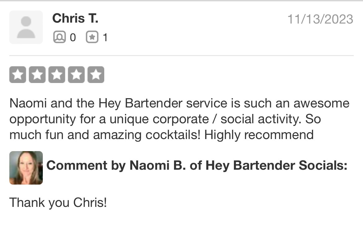 Five-star customer review from Chris T.